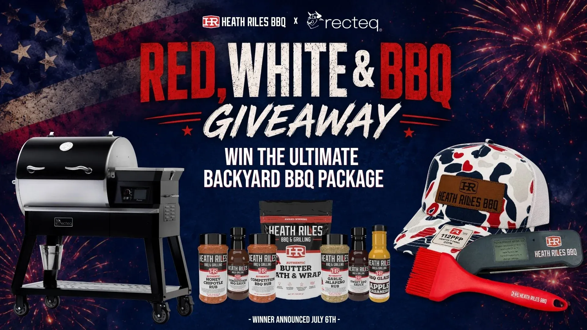 Heath Riles BBQ Red, White & BBQ Giveaway