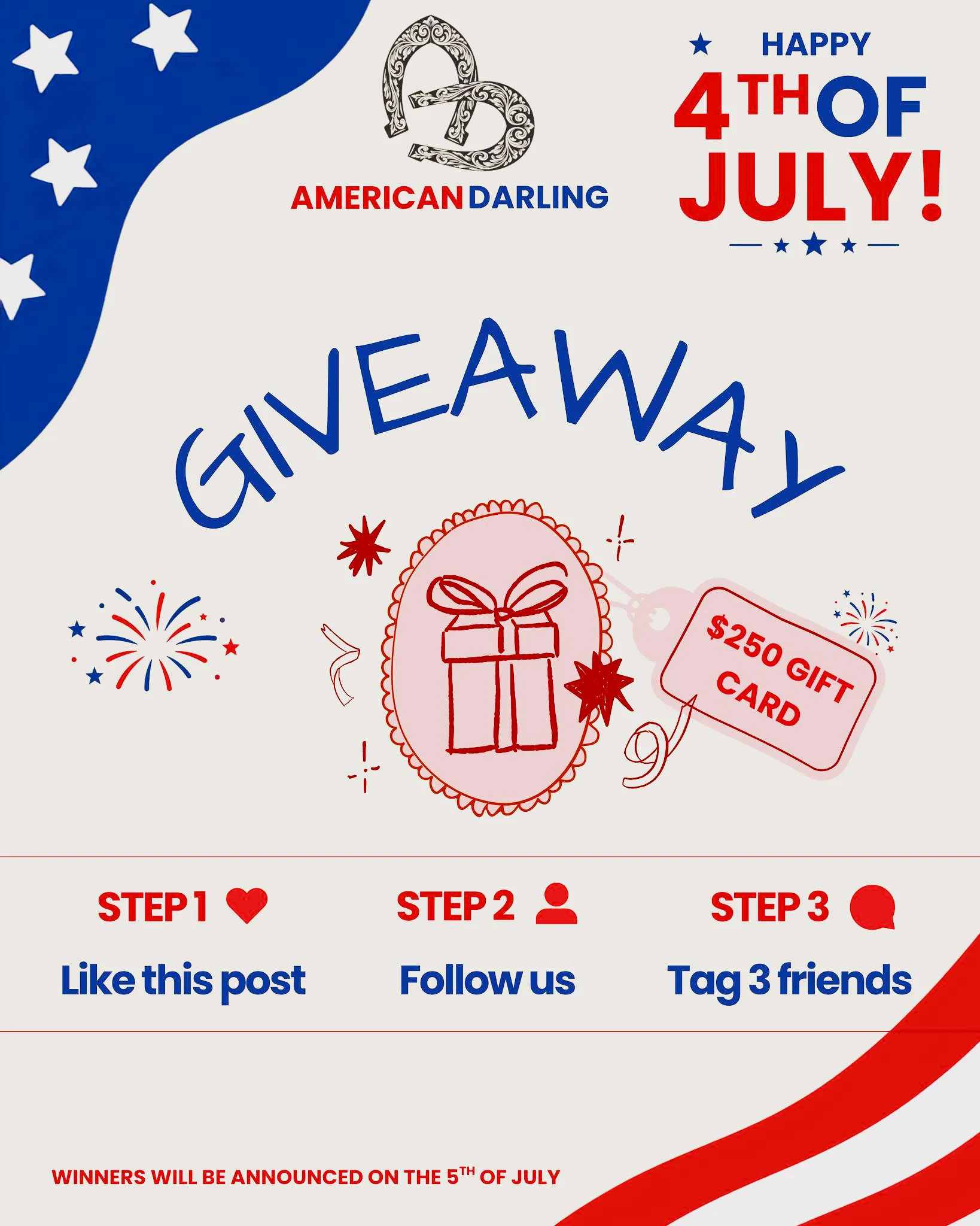 HAPPY 4TH OF JULY GIVEAWAY!