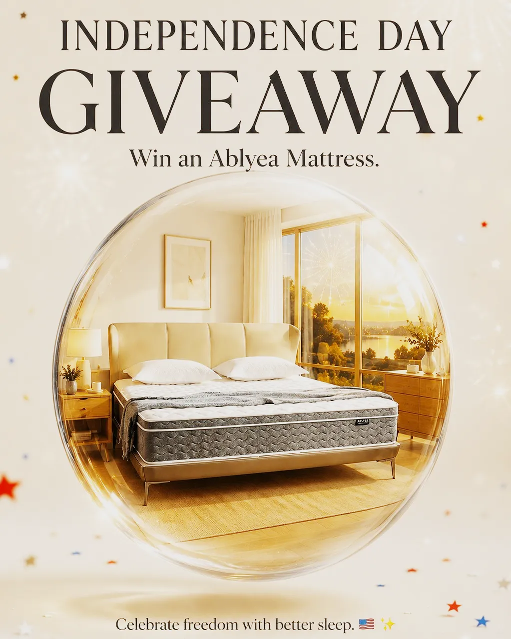 INDEPENDENCE DAY, BETTER SLEEP GIVEAWAY!