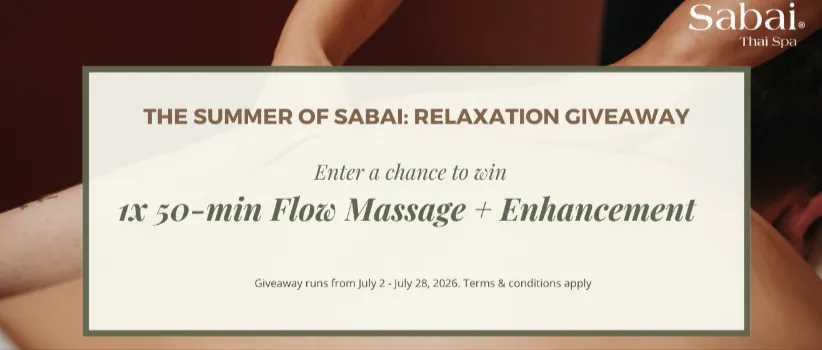 THE SUMMER OF SABAI: RELAXATION GIVEAWAY