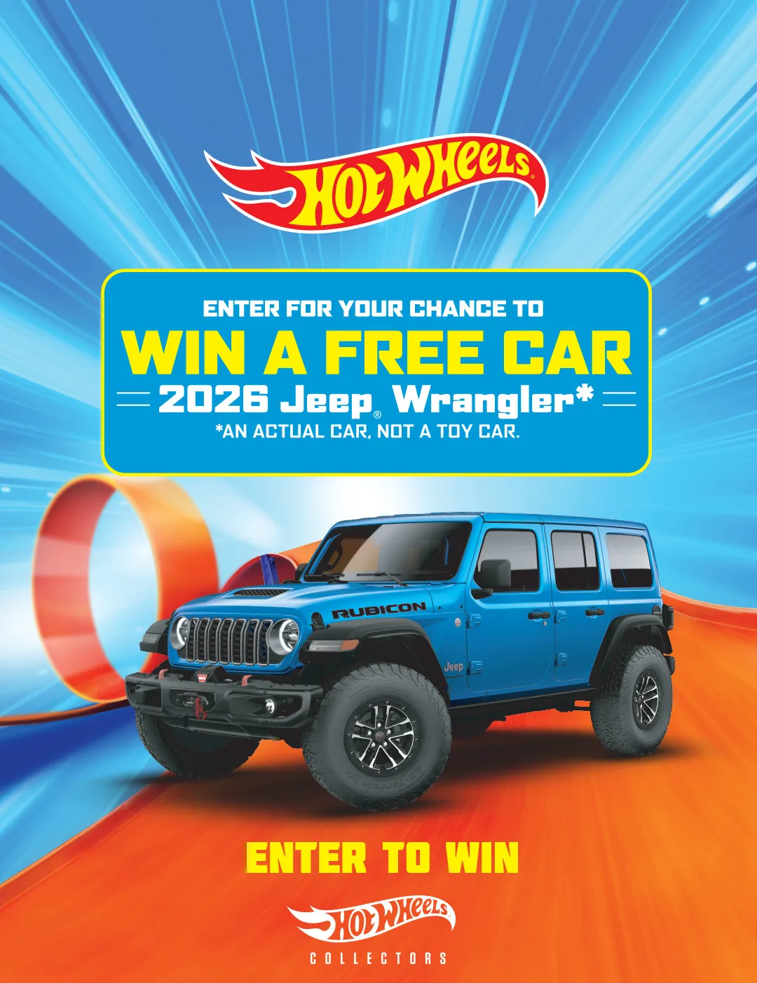 HOT WHEELS™ 2026 Jeep® Wrangler Sweepstakes