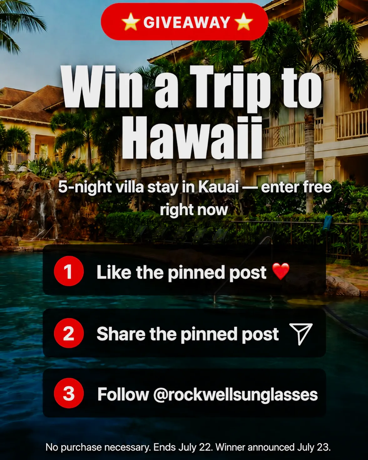 WIN A 5-NIGHT VILLA STAY IN KAUAI Giveaway