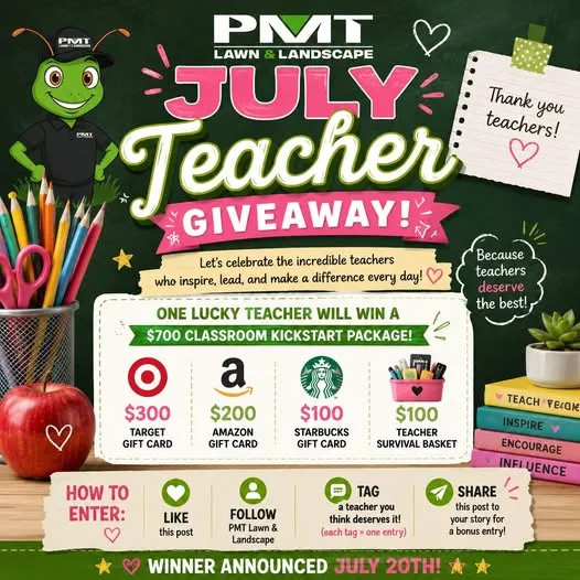 July Teacher Giveaway