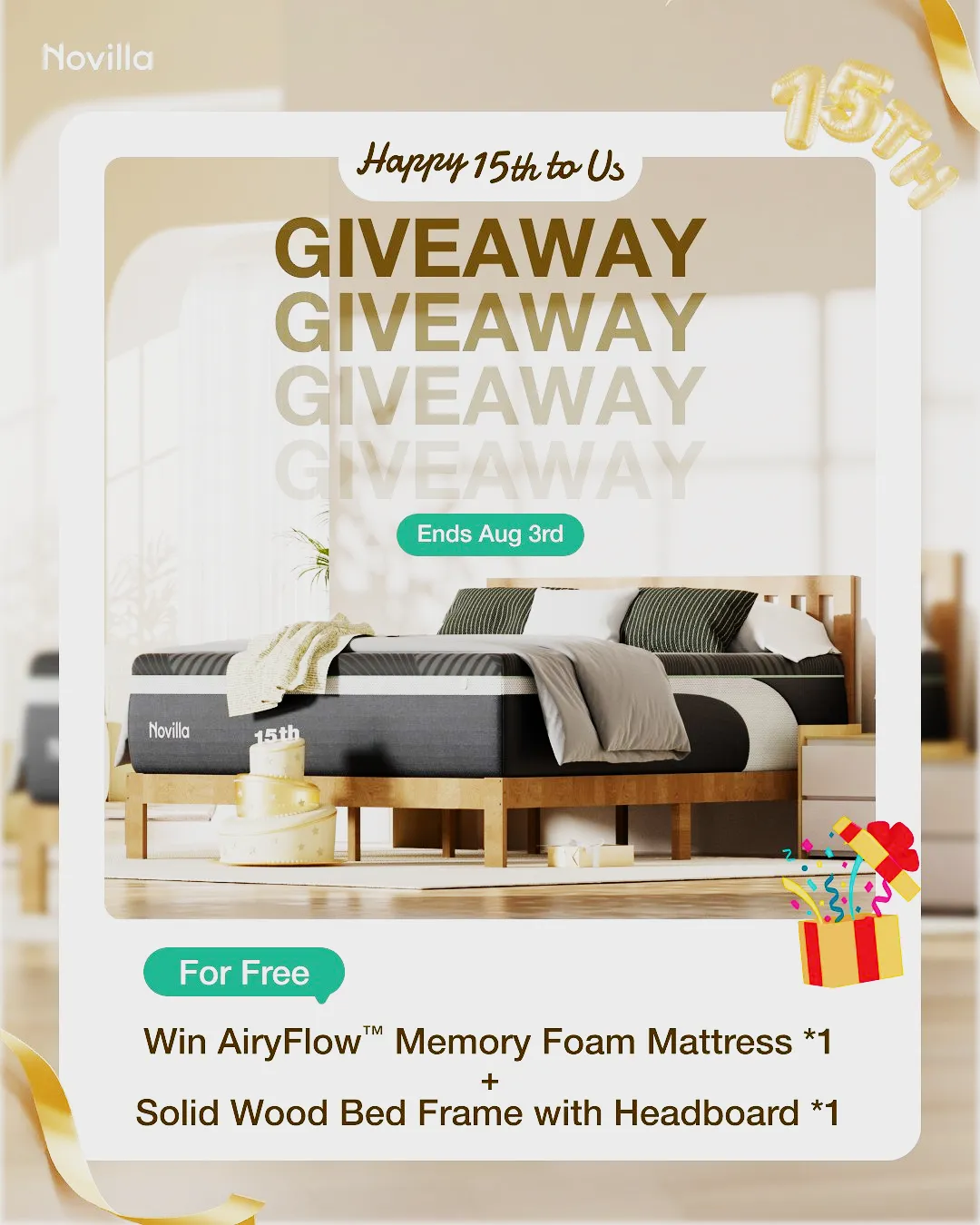 Happy 15th to US Giveaway