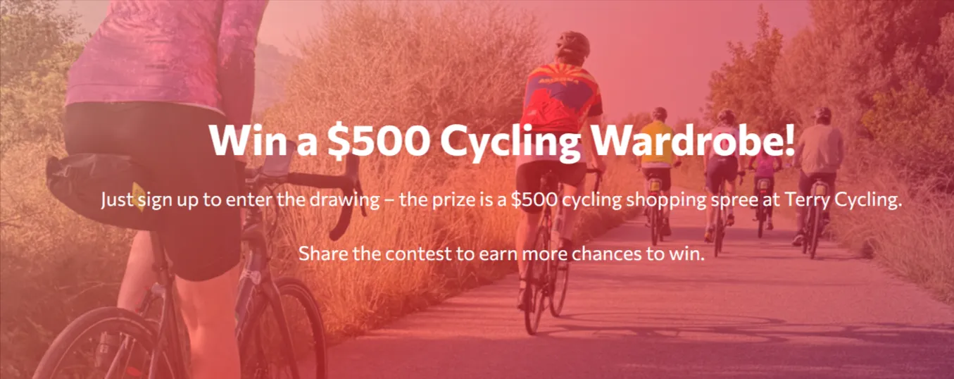 $500 Cycling Wardrobe Sweepstakes