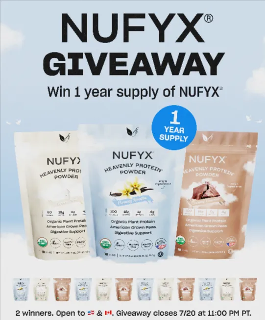 NUFYX Heavenly Protein® Powder Giveaway