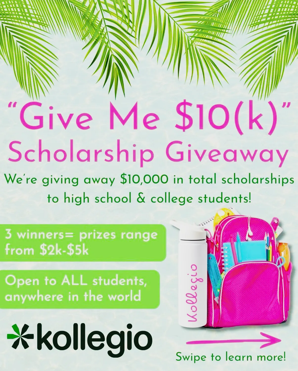 Give Me $10(k) Scholarship