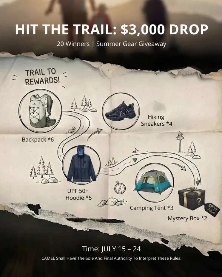$3,000 SUMMER ADVENTURE GEAR DROP!