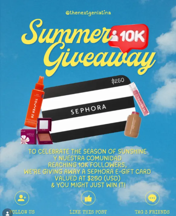 SUMMER 10K GIVEAWAY