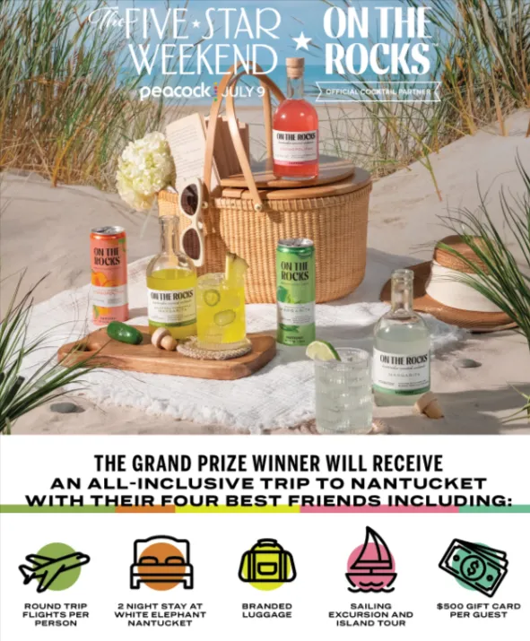 ON THE ROCKS FIVE STAR WEEKEND SWEEPSTAKES