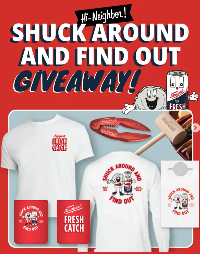 SHUCK AROUND AND FIND OUT GIVEAWAY!