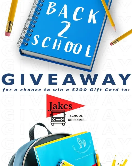 BACK TO SCHOOL GIVEAWAY