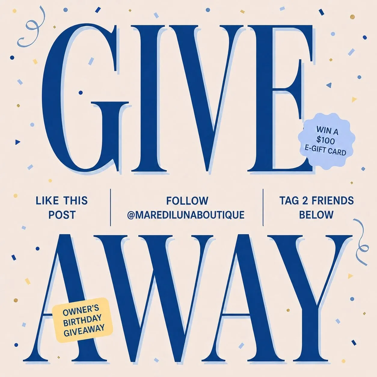 IT’S MY BIRTHDAY GIVEAWAY