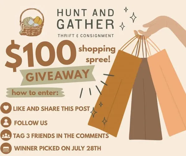 $100 SHOPPING SPREE GIVEAWAY!