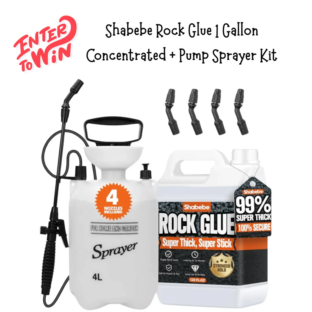 Easy Landscaping Projects You Can Do With Shabebe Rock Glue Giveaway