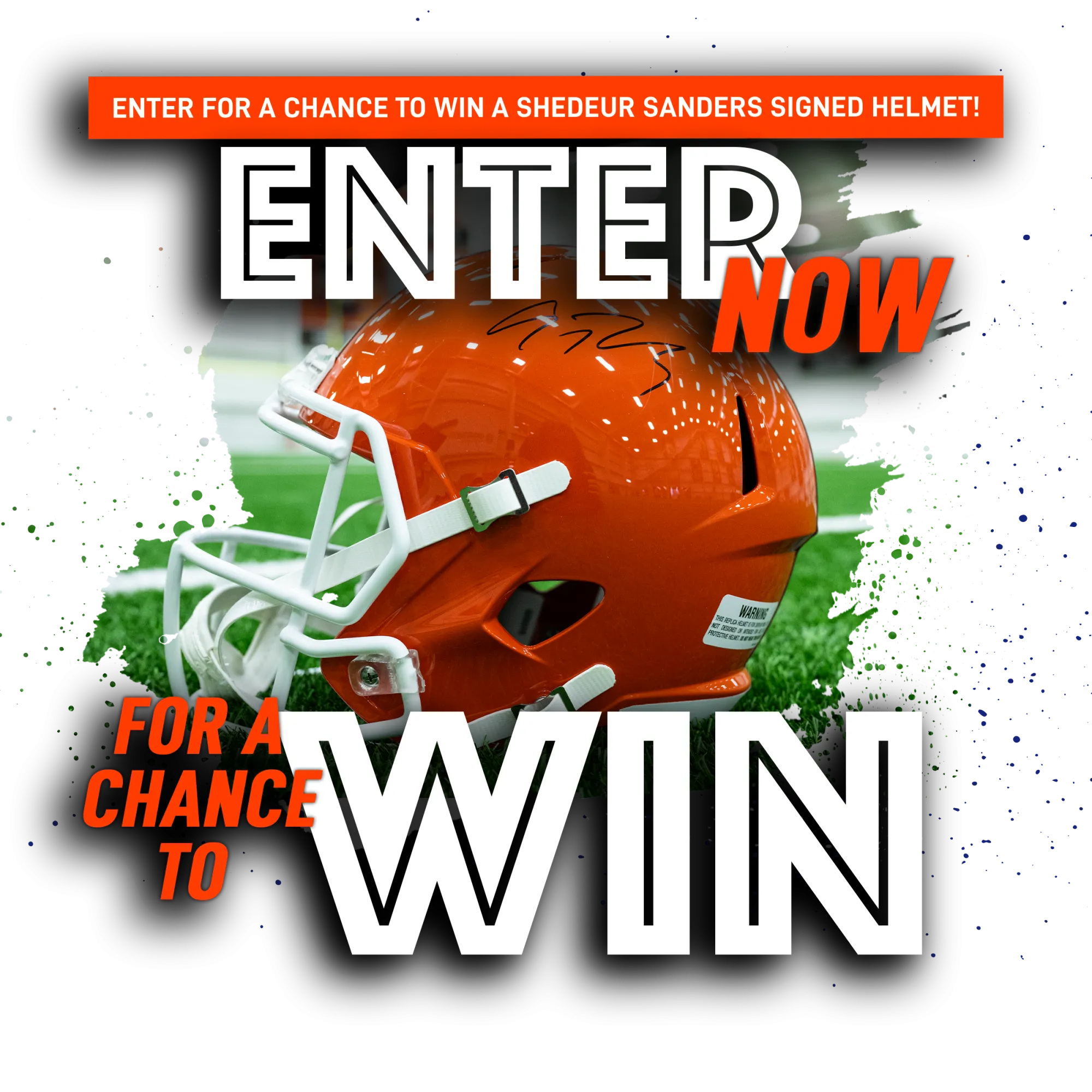 Shedeur Sanders Autographed Helmet (arv $300) Giveaway