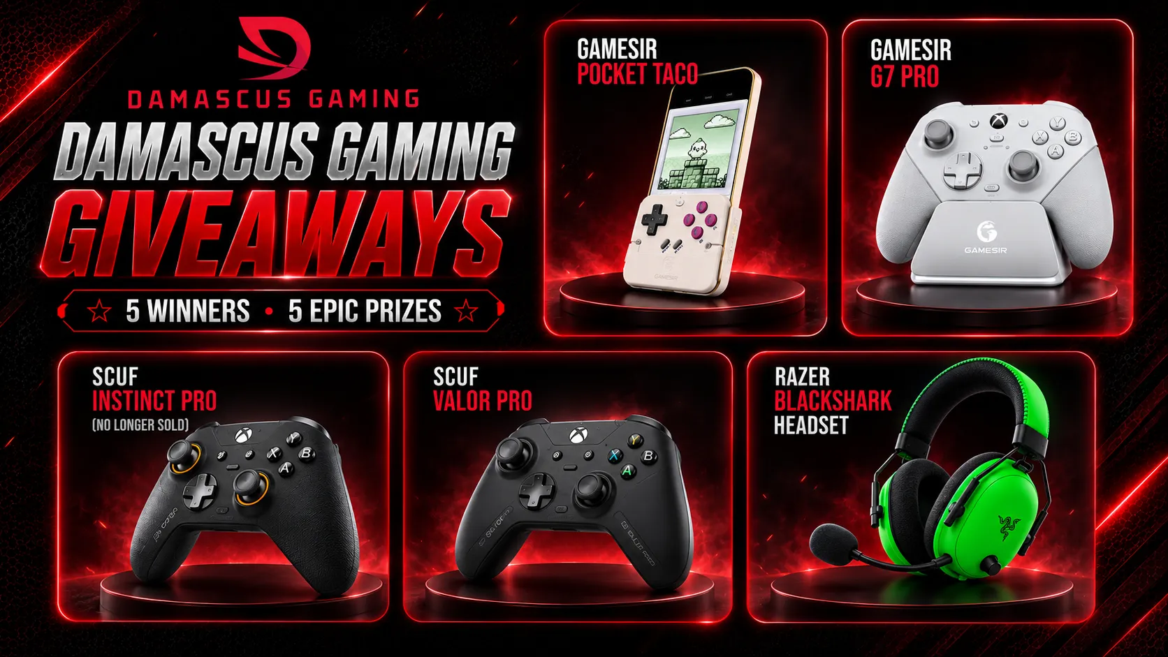 Damascus Gaming | $780+ Gaming Gear Giveaway