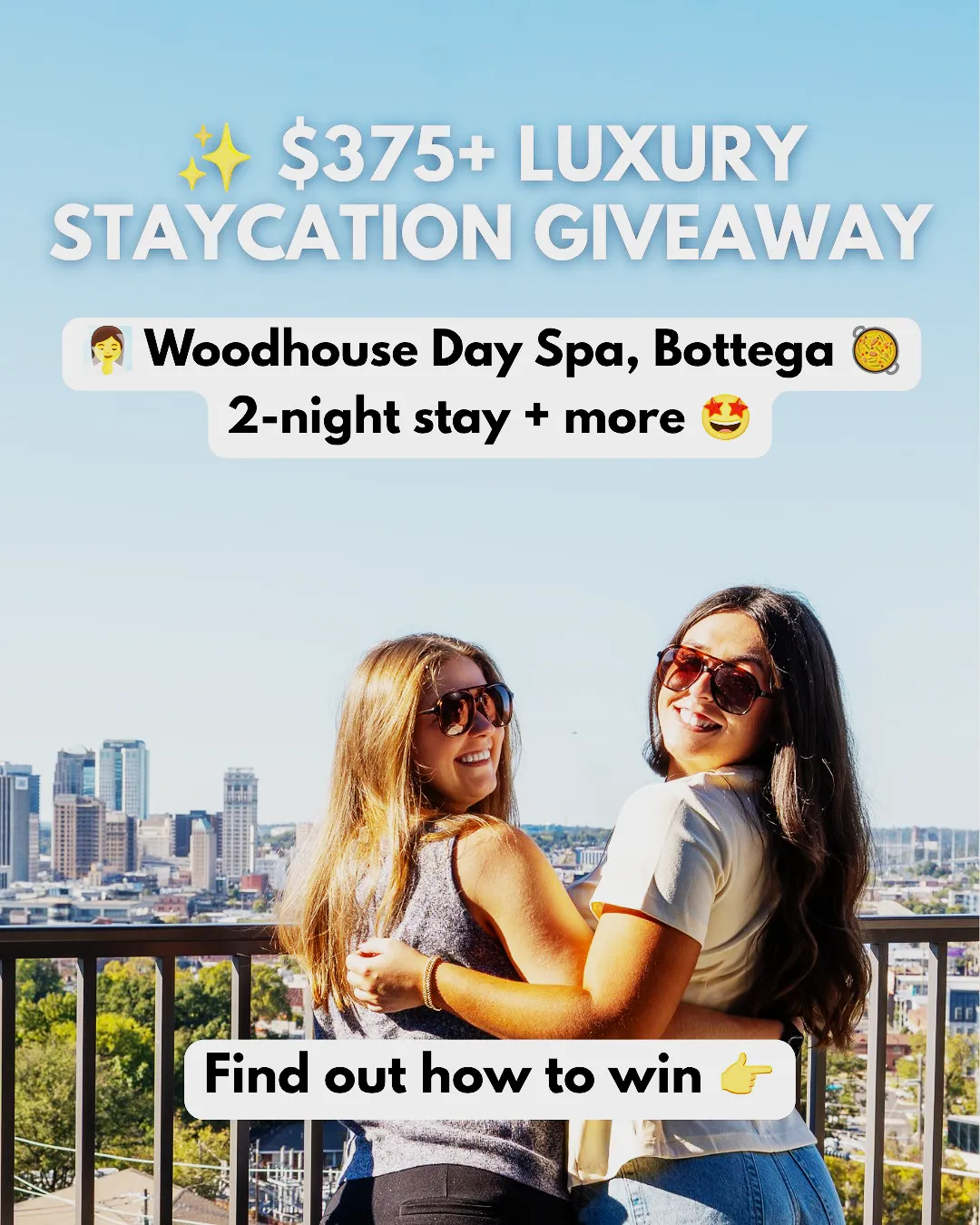 $375+ LUXURY STAYCATION GIVEAWAY