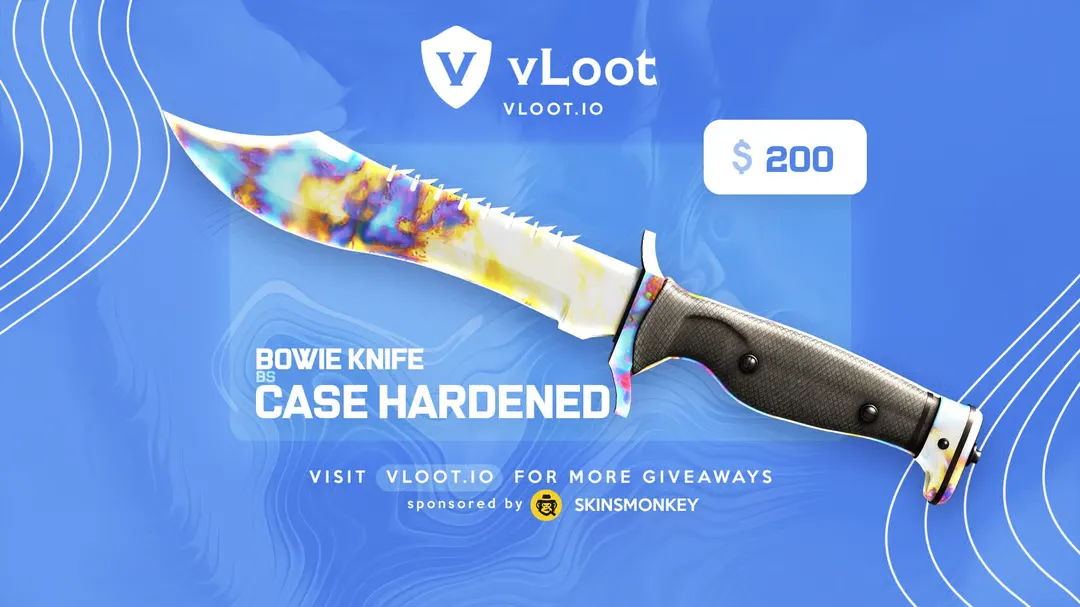 Bowie Knife Case Hardened Giveaway