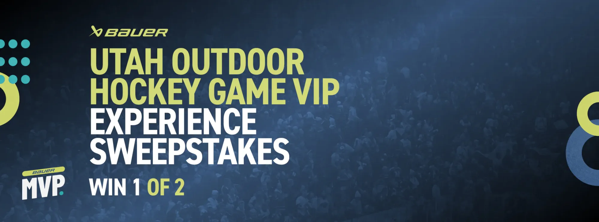 BAUER MVP UTAH OUTDOOR HOCKEY GAME VIP EXPERIENCE SWEEPSTAKES