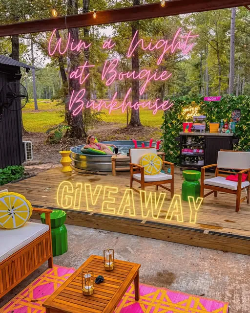 BOUGIE BUNKHOUSE GIVEAWAY