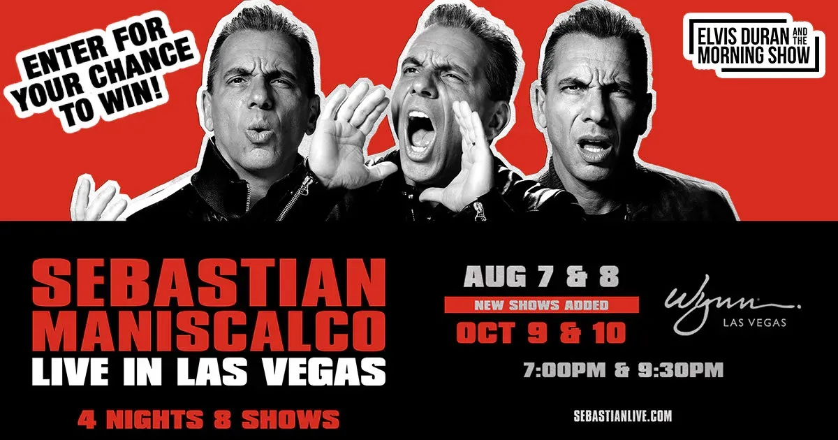 Elvis Duran and the Morning Show's Sebastian Maniscalco Las Vegas Flyaway