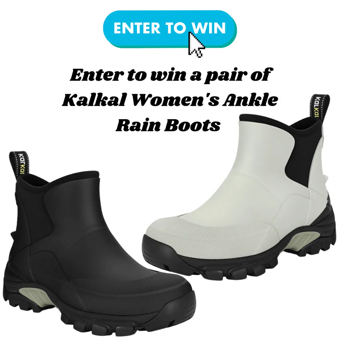 Kalkal Women’s Rubber Ankle Rain Boots Giveaway