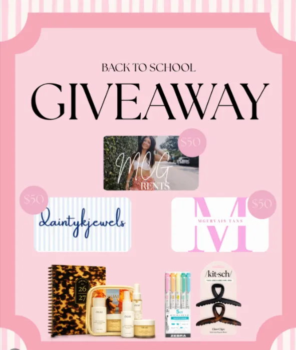 BACK TO SCHOOL GIVEAWAY