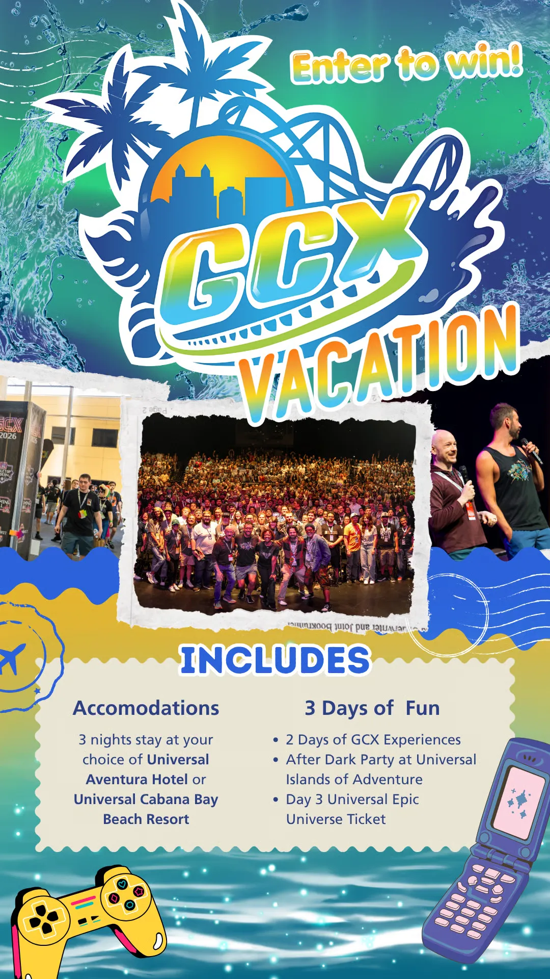 The Gcx 2027 3 Day Ultimate Vacation Gaming Giveaway To Orlando Giveaway