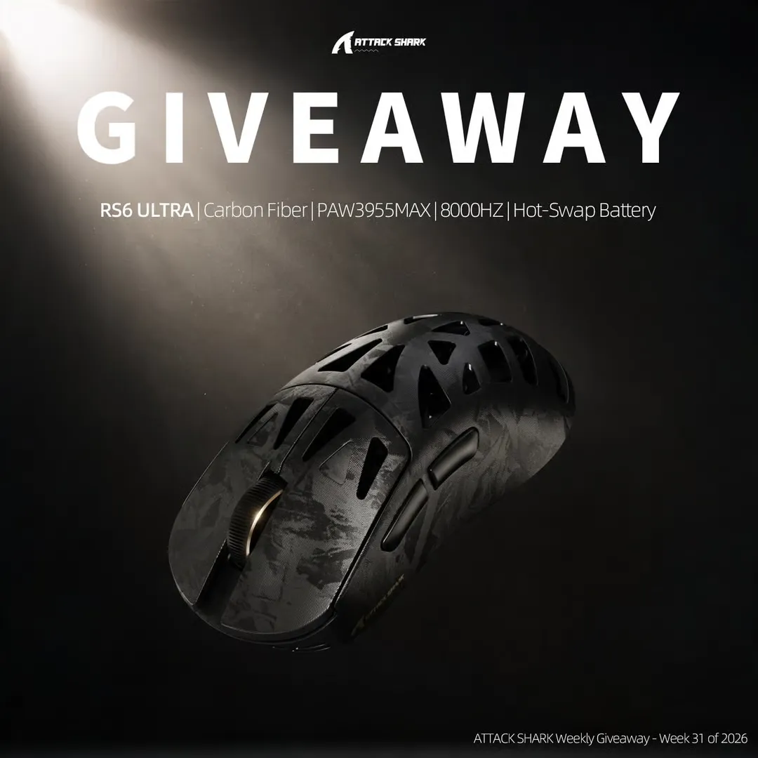 Attack Shark Rs6 Ultra Mouse Giveaway