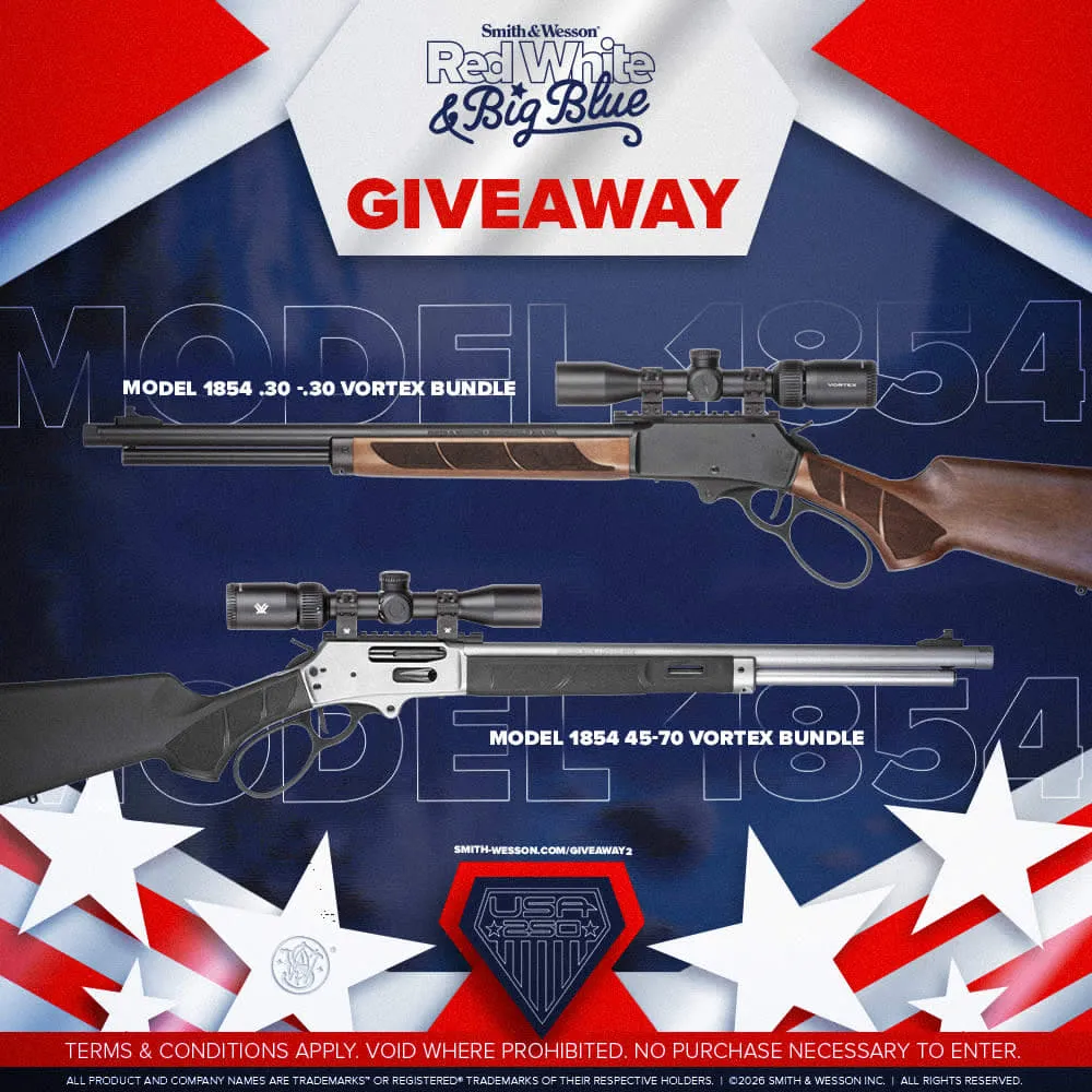 Smith & Wesson® Red White and Big Blue Model 1854 Scoped Combo Giveaway