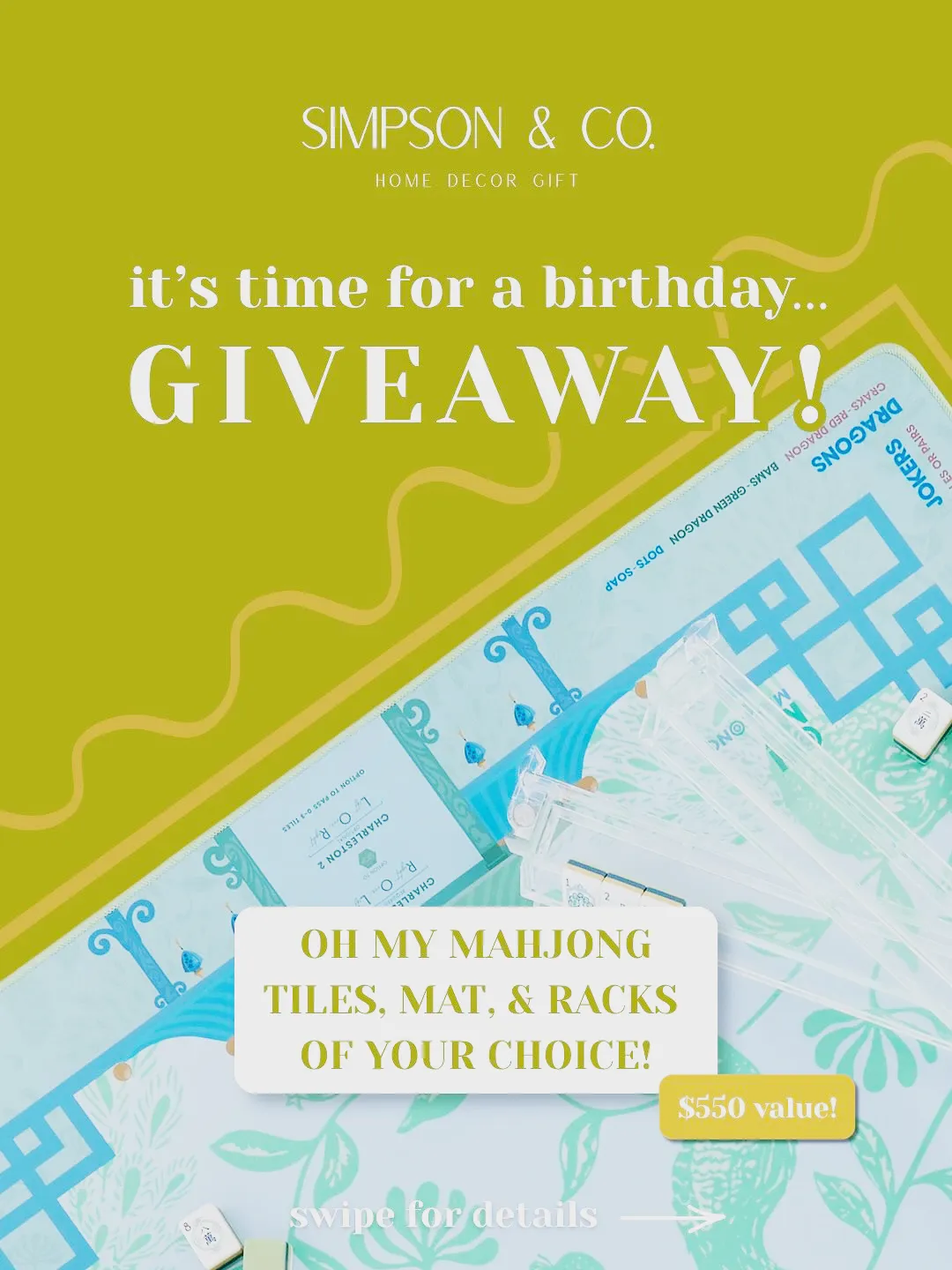 Tiles Of Your Choice Mat Of Your Choice Racks Of Your Choice Giveaway