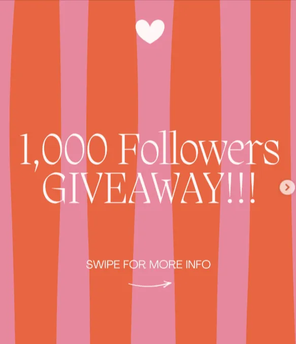 1,000 followers Giveaway