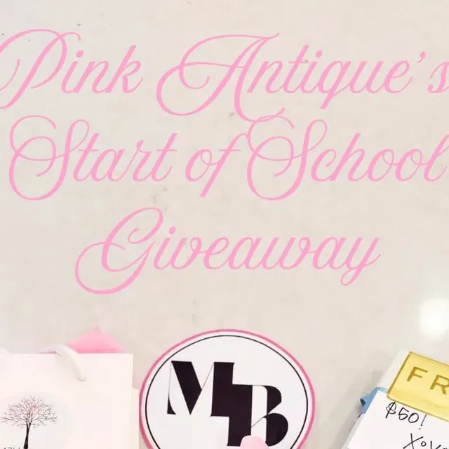 Pink Antique’s Start Of School Giveaway