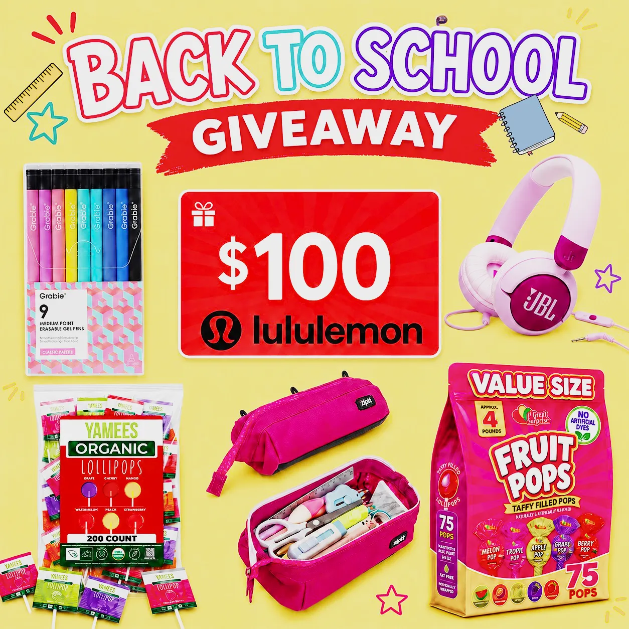 BACK-TO-SCHOOL GIVEAWAY!