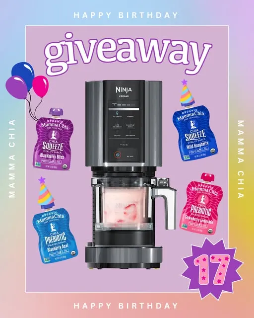 Ninja Creami Ice Cream Maker; And A Mamma Chia Birthday Bundle (arv $225) Giveaway
