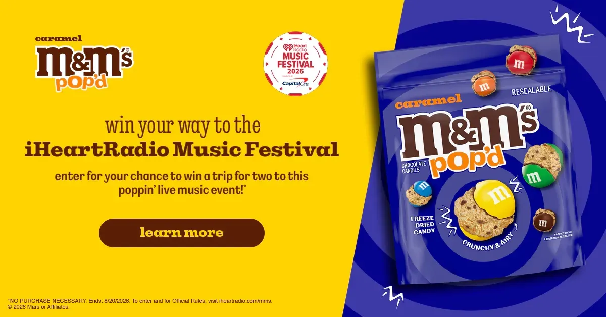 Iheartradio And M&m’s® Iheartradio Music Festival 2026 Flyaway Giveaway