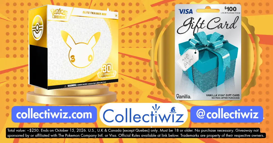 Collectiwiz Pokemon 30th Anniversary Celebration Giveaway
