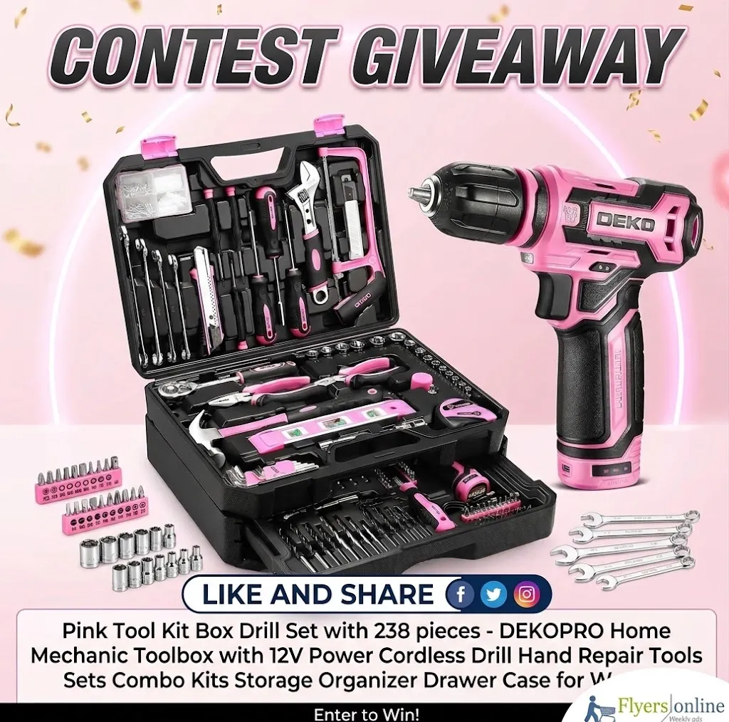 Win This Amazing Pink Tool Kit Box Giveaway