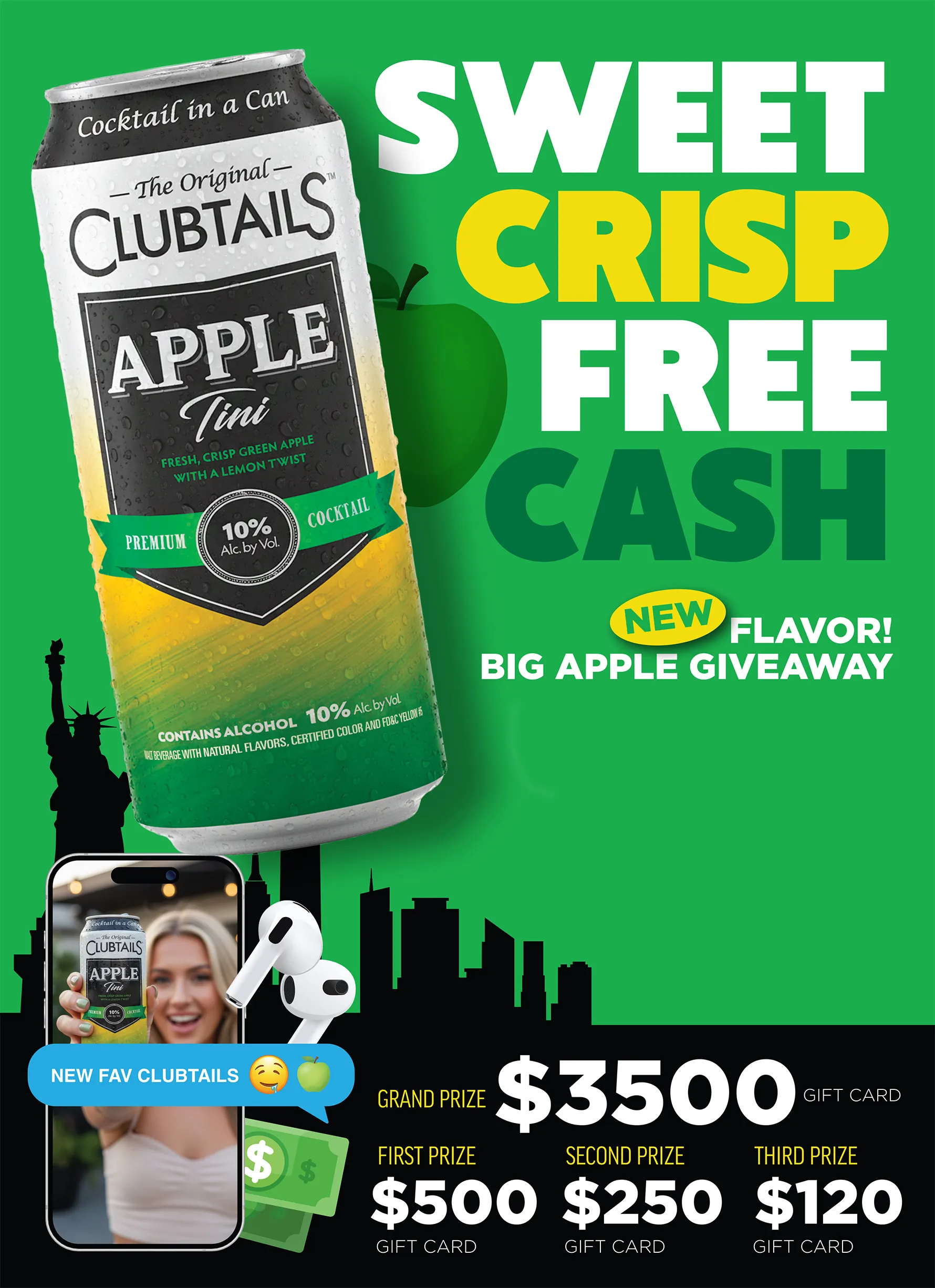 Clubtails Appletini Sweepstakes