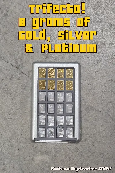 Loaded Element Card - 8 Grams Of Gold, Platinum & Silver Giveaway