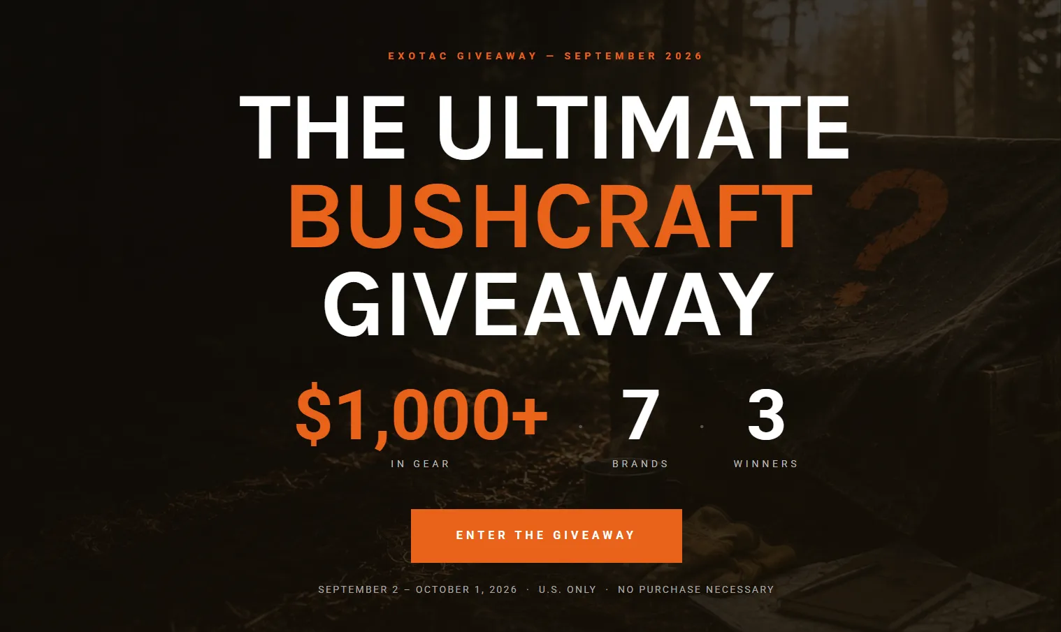 The Ultimate Bushcraft Giveaway
