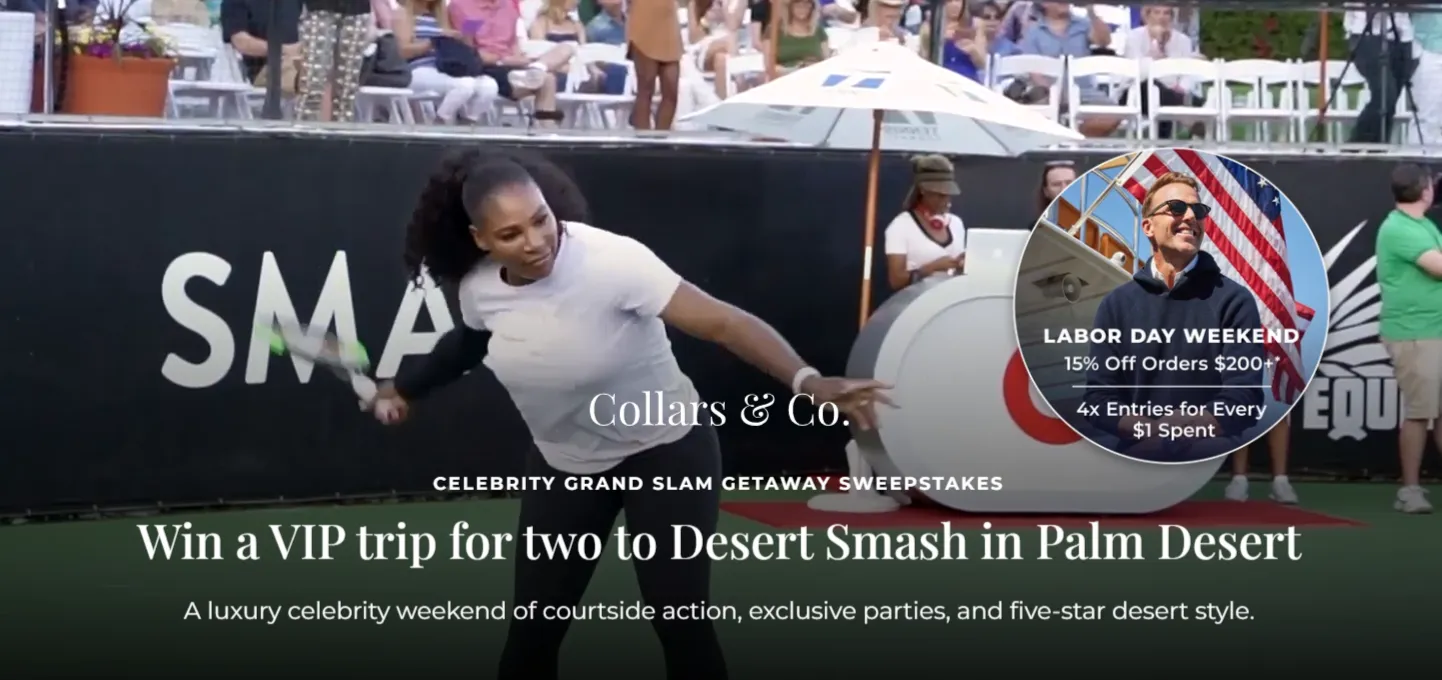 Celebrity Grand Slam Getaway Sweepstakes