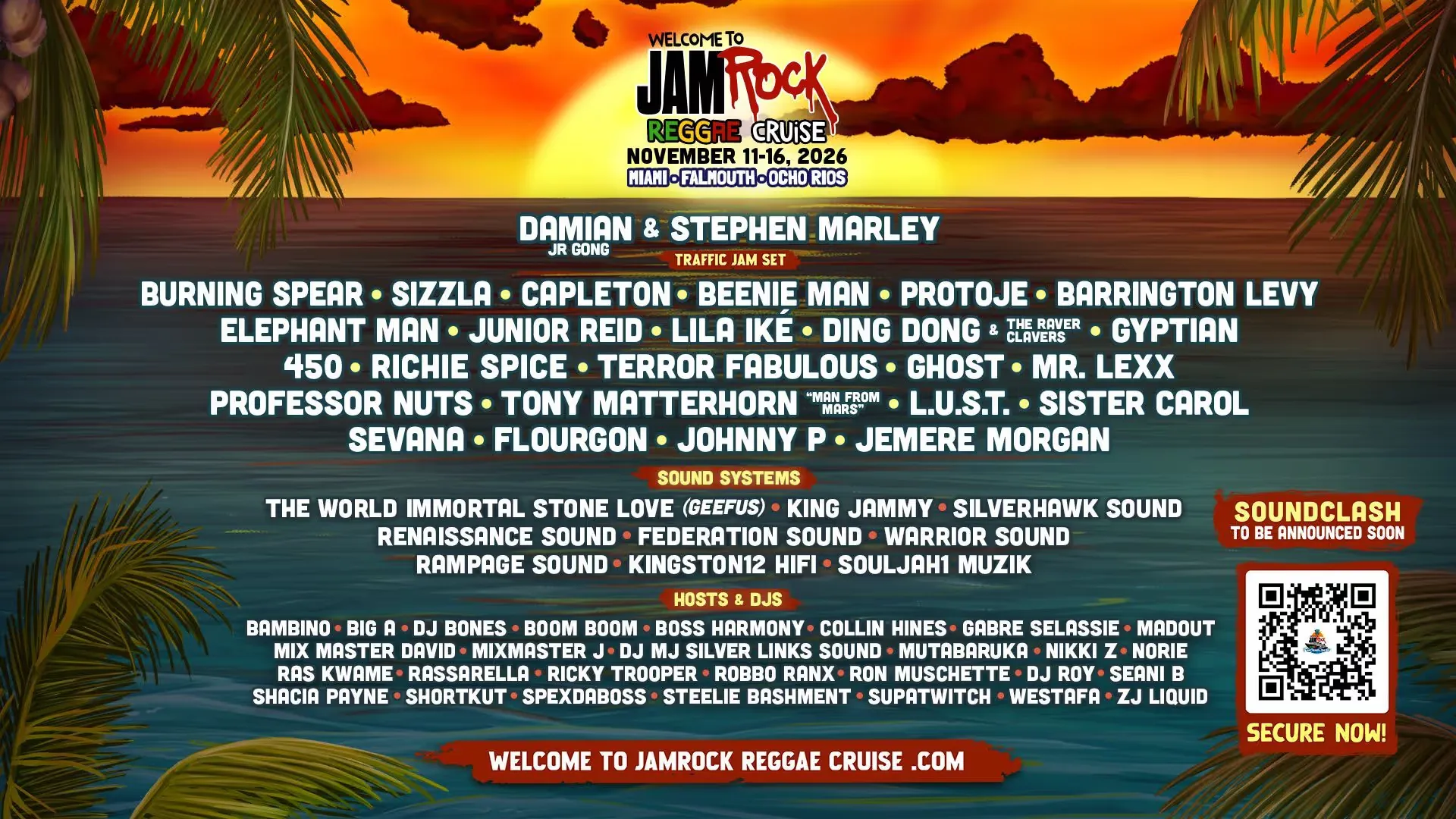 Jamrock Reggae Cruise Sweepstakes