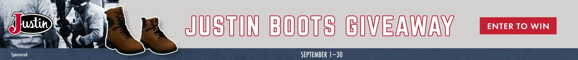 Justin Boots Giveaway