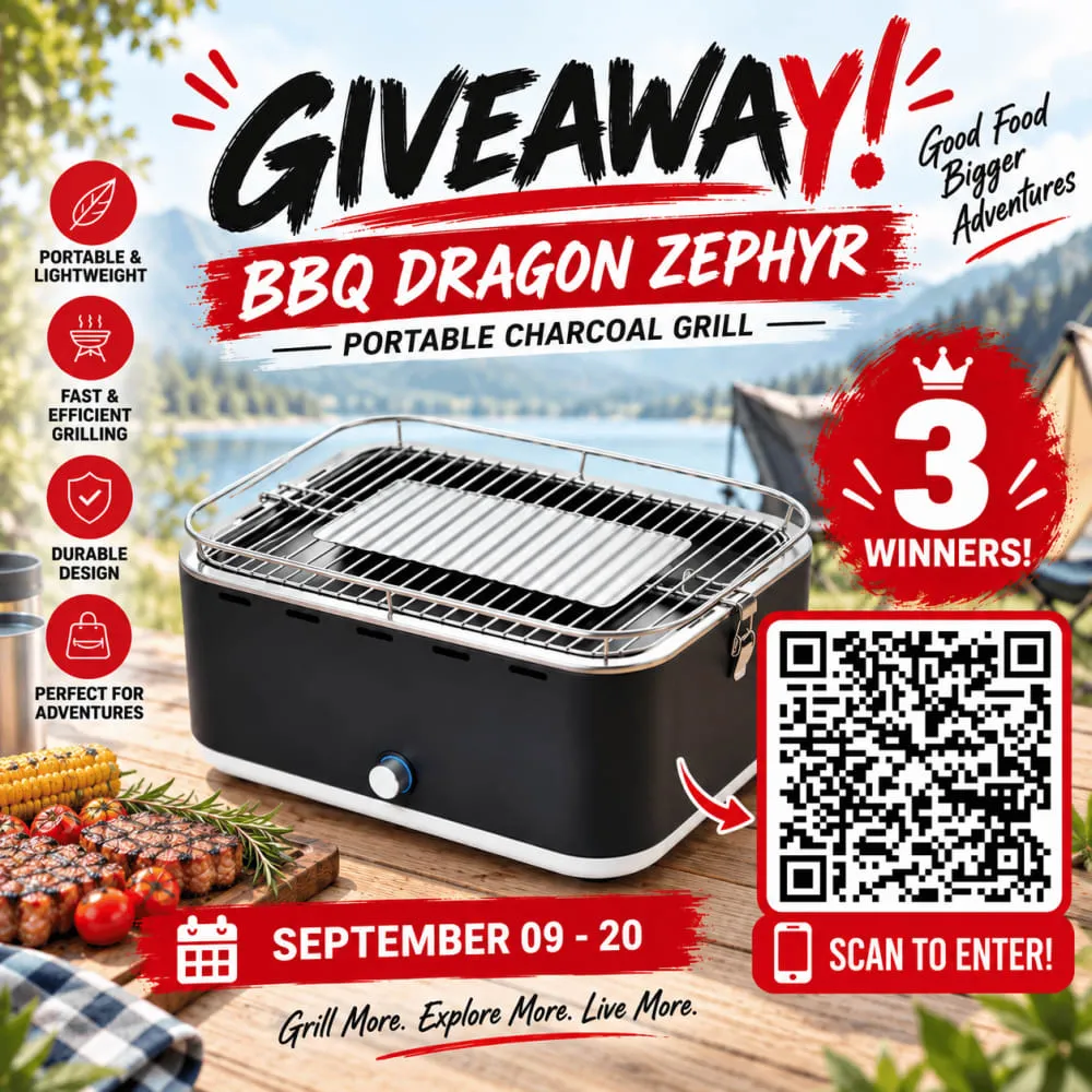 Win A Bbq Dragon Zephyr Portable Grill