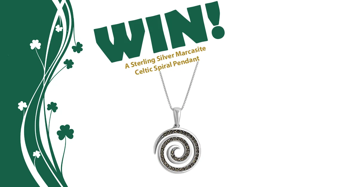 Sterling Silver Marcasite Celtic Spiral Pendant (arv $149.99) Giveaway