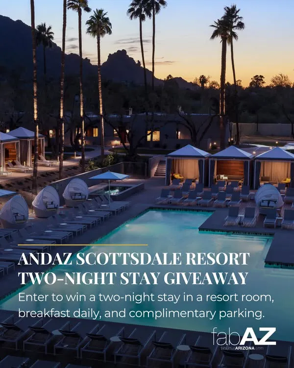 ANDAZ SCOTTSDALE RESORT TWO-NIGHT STAY GIVEAWAY