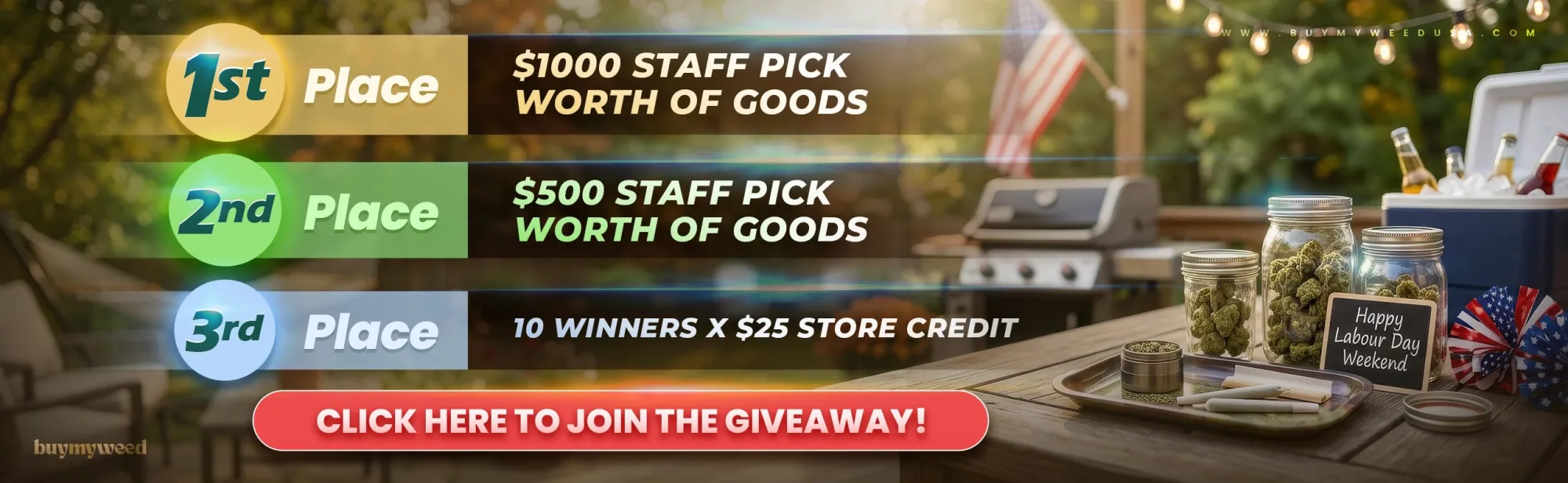 Buymyweedusa Giveaway